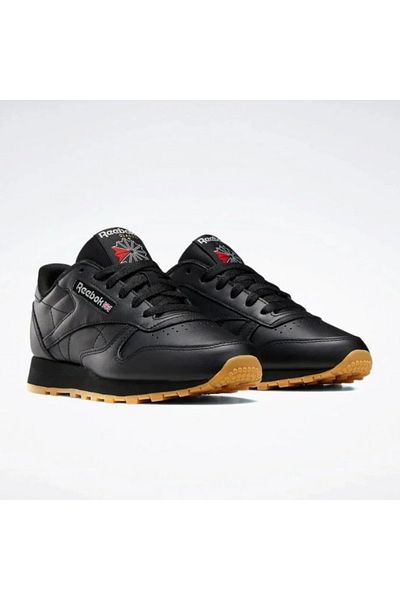 Reebok Класически кожени черни маратонки унисекс