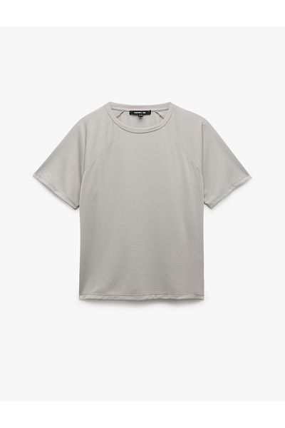 Koton Short Sleeve Crew Neck Relaxed Cut Basic Sports T-Shirt