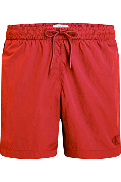Calvin Klein Erkek Kırmızı Deniz Şortu KM0KM01103