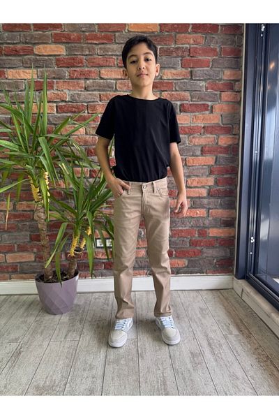 WKM Pantaloni chino din in pentru băiat