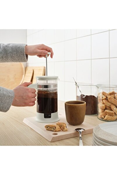 IKEA UPPHETTA Coffee/Tea Maker – Classic French Press (1 L, Glass & Stainless Steel)