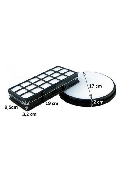 Popüler Tefal Tw7C89Ea-Ro7Coe0 Compatible Cyclonic Effitech Hepa Filter Set