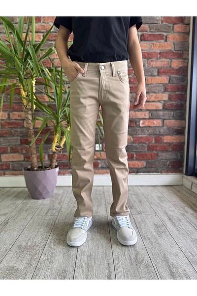WKM Pantaloni chino din in pentru băiat