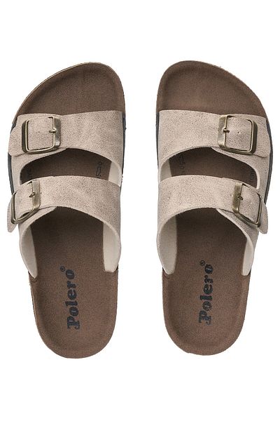 İmerShoes Καθημερινές παντόφλες σόλας από φελλό με διπλή πόρπη Unisex 77734 - 34132