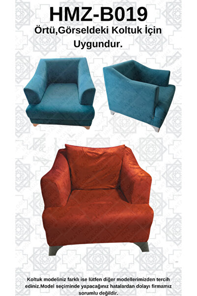 Akbal Home İtalyan Nubuk HMZ-B019 Kalıp Berjer Koltuk Örtüsü