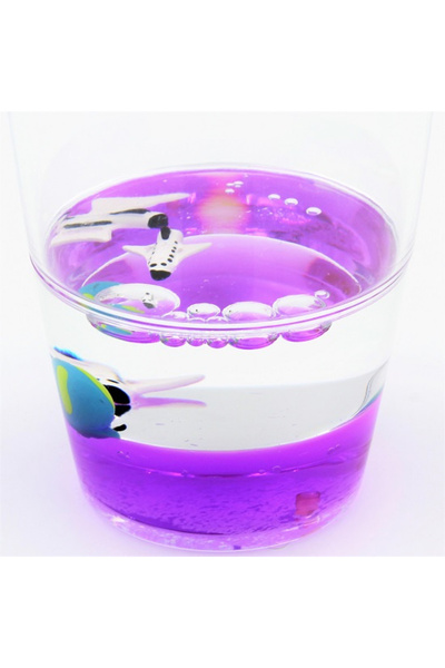 BM GİFT DESİGN Floating figurine glass, purple, spaceship model, 250ml