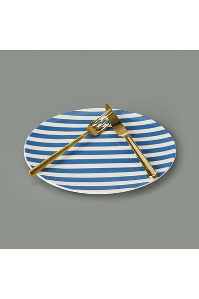 Evidea Kitchen Love Nature Serving Plate - Blue - 25 cm
