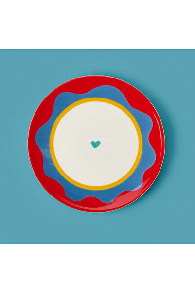Evidea Kitchen Granny Tatlı Tabağı - Kırmızı / Yeşil - 19 cm