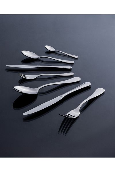 Madame Coco Ihlara 42 Piece Fork Knife Spoon Set - Silver