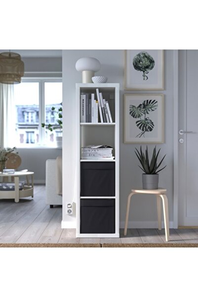 IKEA DRÖNA Storage Box – 33x38x33 cm, Black, Collapsible Fabric Organizer