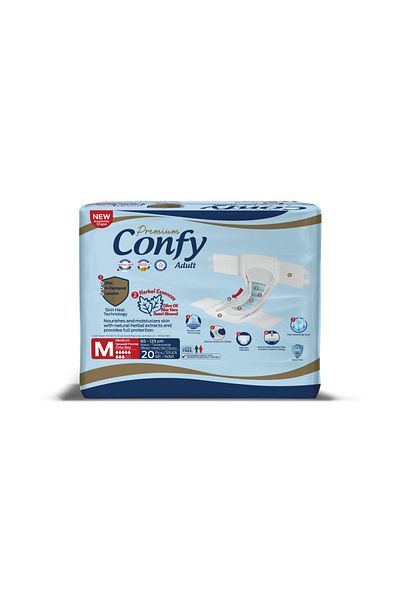 Confy Adult Medium Adult Diapers - Pack of 20