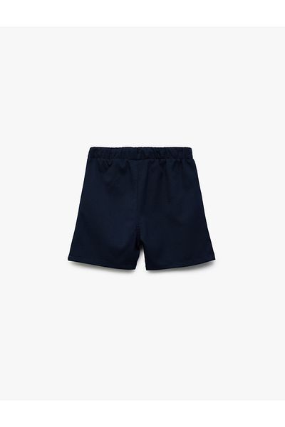 Koton Viscose Blended Basib Shorts with Belted Waist and Pocket Detail