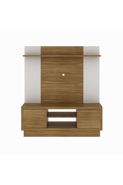 Danube Home وحدة تلفزيون زويو الحائطية حتى 65 بوصة - بني/عاجي، الطول 160 × العرض 40 × الارتفاع 180 سم