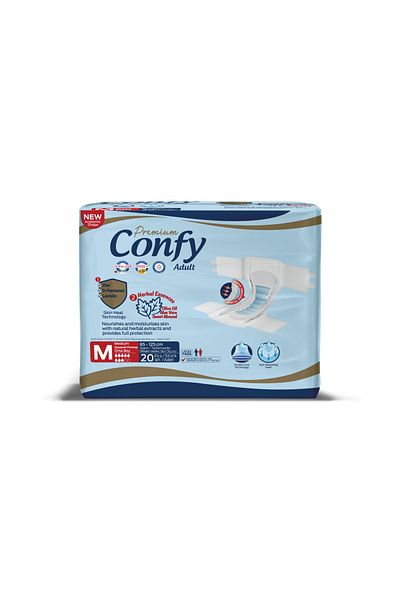 Confy Adult Medium Adult Diapers - Pack of 20