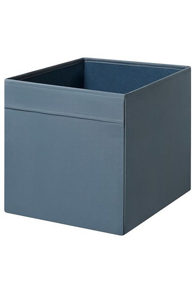 IKEA DRÖNA Storage Box – 33x38x33 cm, Blue, Collapsible Fabric Organizer