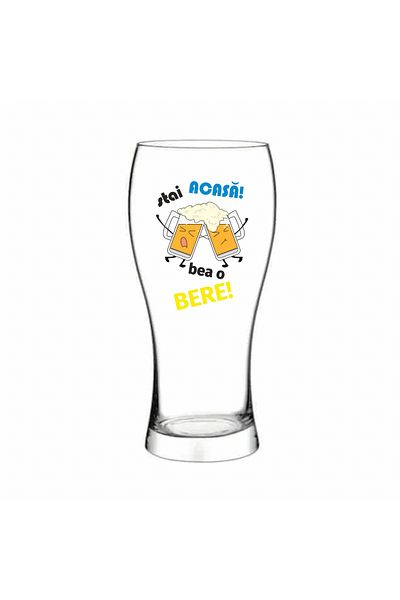 BM GİFT DESİGN Pahar bere stai ACASA! Bea o BERE!