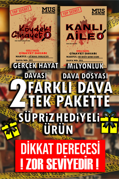 MUS Kutu Oyunları لعبة المحقق القاتل الذي يبحث عن المتهم 2 قضايا مختلفة حزمة ...