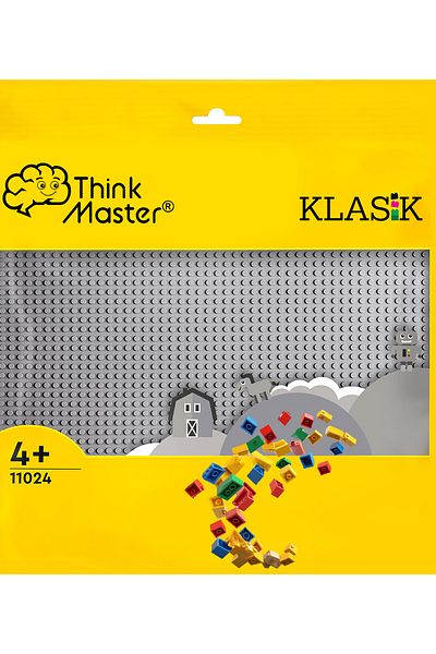 ThinkMaster 11024 لوحة أرضية رمادية كلاسيكية - 25 سم × 25 سم