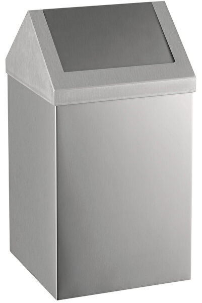 REYKA HİJYEN Çatı Kapak Sallanır Çöp Kovası Paslanmaz 36Litre 430 Kalite Pasl...