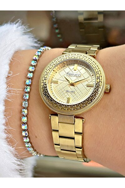 Ferrucci FERRUCCİ GOLD METAL KADIN KOL SAATİ