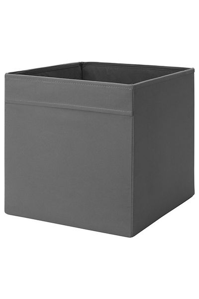 IKEA IKEA DRÖNA Storage Box – 33x38x33 cm, Dark Grey, Collapsible Fabric Organizer,