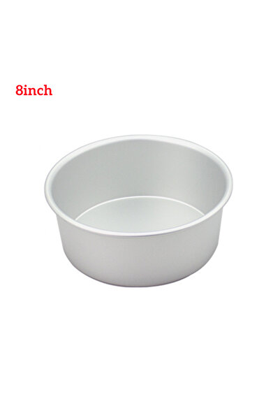 Choice 8inch 4/6/8/10/12inch Fixed Base Round Cake Pan Aluminum DIY Cakes Pas...