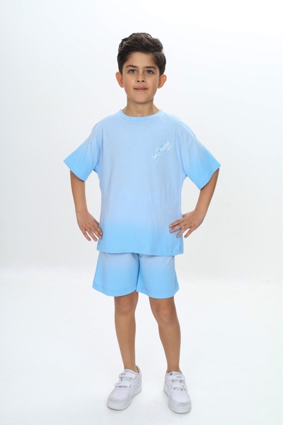 Toontoy Σετ σορτς με στάμπα για αγόρια με εφέ πλυσίματος