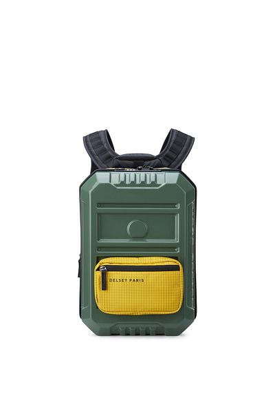 Delsey Rempart Expandable Hybrid Backpack Army Glossy