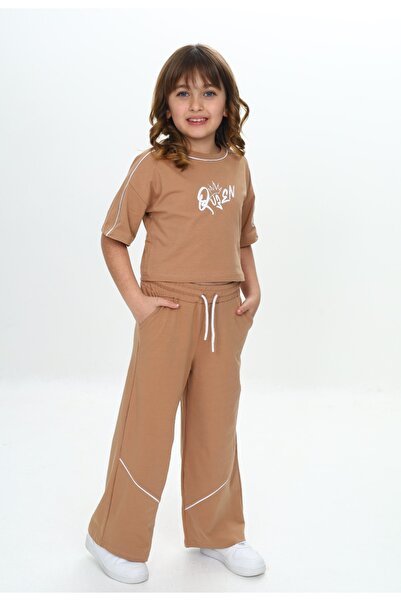 Toontoy Σετ αθλητικής φόρμας για κορίτσια Queen με τύπωμα Crop