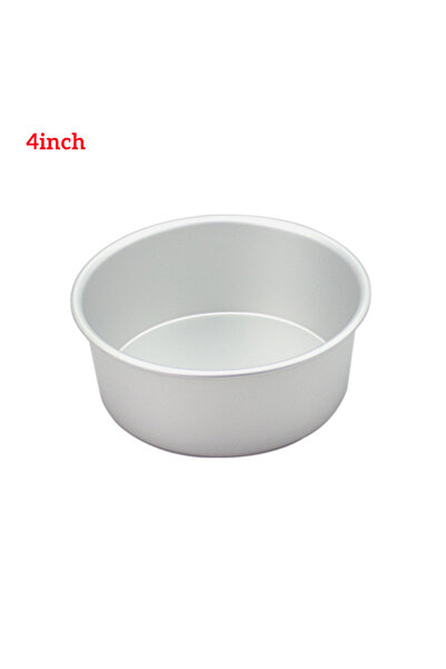 Choice 4inch 4/6/8/10/12inch Fixed Base Round Cake Pan Aluminum DIY Cakes Pas...