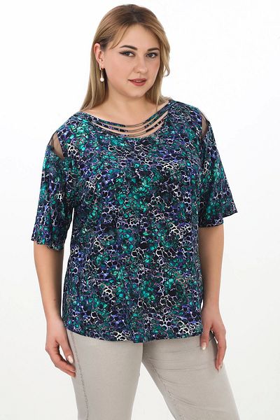 Lady Majestic 100% Viscose Plus Size Women's Blouse - 44422
