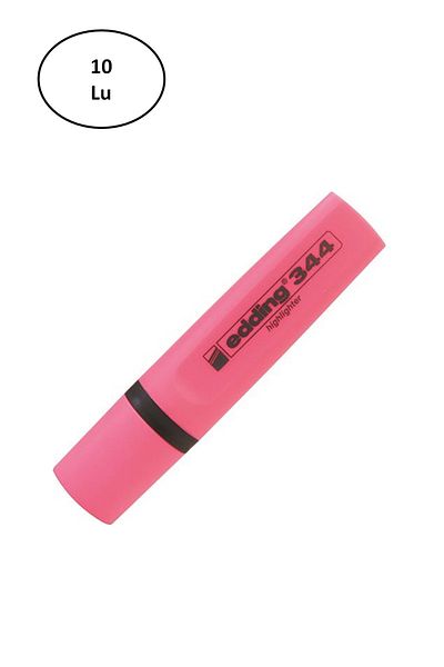 Edding Alray Highlighter E-344 Pink 10 Pcs