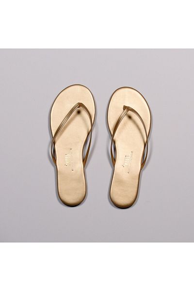 Tkees Women's Gold Flip Flops Tk-2060