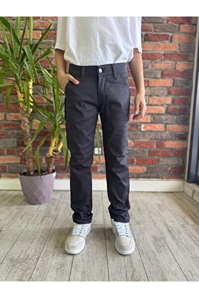 WKM Παντελόνι Chino από λινό σερβιτόρα για αγόρι