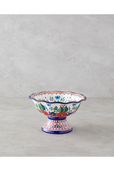 English Home وعاء تقديم من الخزف الحجري الملون مقاس 23x23x14 سم