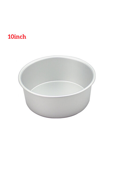 Choice 10inch 4/6/8/10/12inch Fixed Base Round Cake Pan Aluminum DIY Cakes Pa...