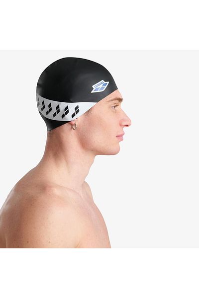 ARENA Icons Team Stripe Capan - Black and White