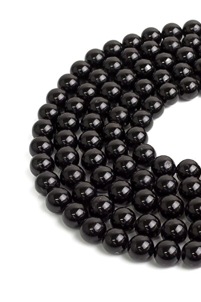 Dünya Doğal Taş سلسلة حجر التورمالين الأسود 10 ملم