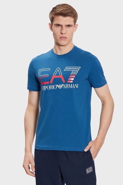 Emporio Armani Erkek Logolu Bisiklet Yaka T-Shirt