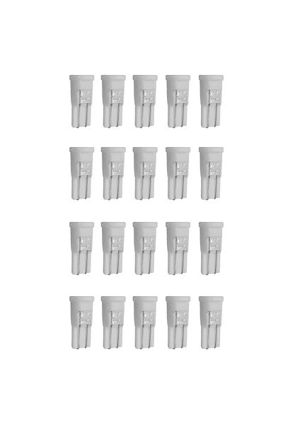 New Spider Plus T10 LED Wedge Bulb White – 20 Pcs Car Interior, License Plate, Parking, Dome, Dashboard, Trunk Light