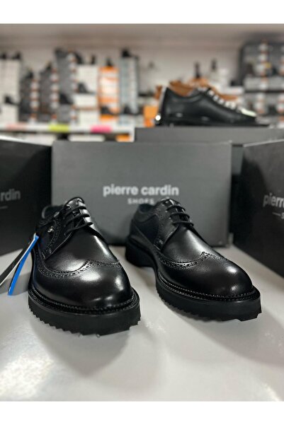 Pierre Cardin بيير كاردين 1442201 حذاء رجالي أسود فاخر