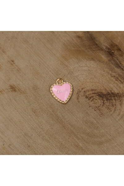 Prestij Boncuk Inel de metal galben Inimă roz Bijuterii și accesorii