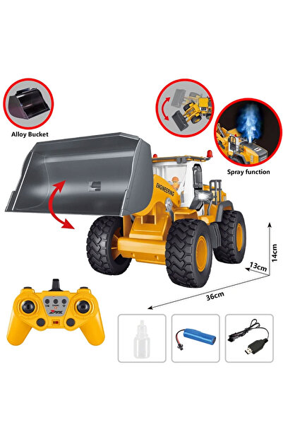 Toyaş Uzaktan Kumandalı Şarjlı Buldozer Ful Fonksiyon İş Makinesi  Kepçe Oyuncak