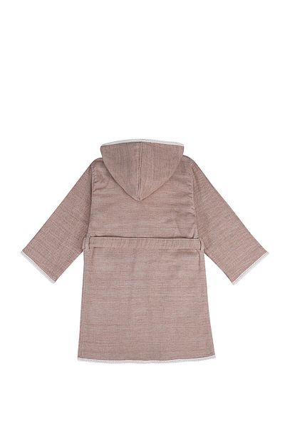 Ecocotton Halat de baie pentru fete Hasna 100% bumbac organic in Melange Terra
