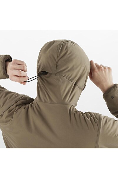 Salomon Mountain Flex Hooded Men's Outdoor Coat - Brown