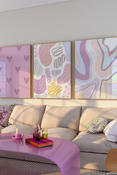 Alf Portraits Bianca 3'lü Çerçevesiz Poster Aesthetic Modern Duvar Sanatı, Estetik Duvar Poster Seti