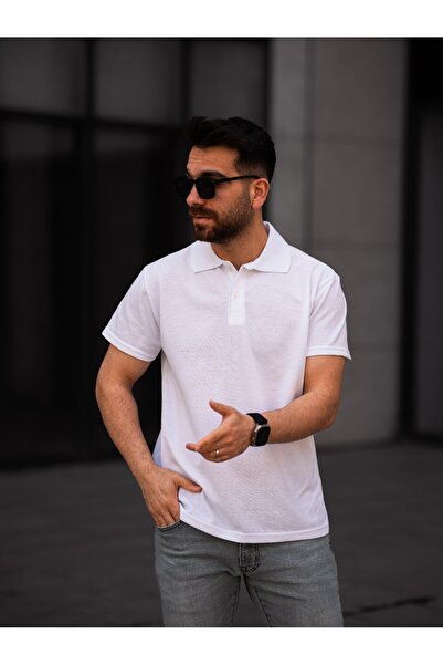 BİRBEYSTORE تي شيرت بياقة Pola للجنسين