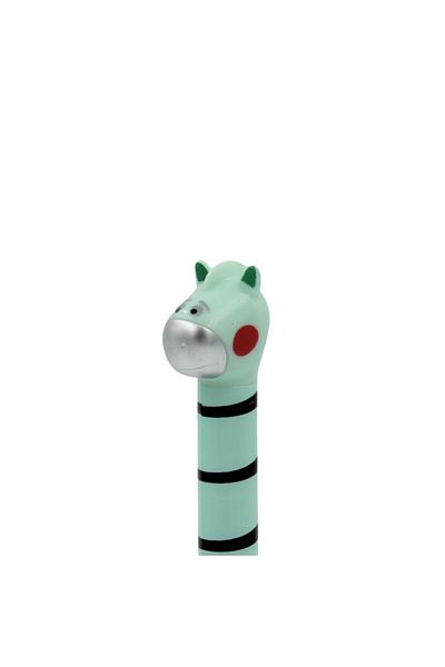BM GİFT DESİGN Funny Green Zebra Pen Animal Collection