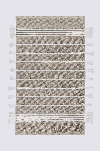 Ecocotton Χαλάκι μπάνιου Karnella 100% βαμβακερό μπεζ 50x80 εκ