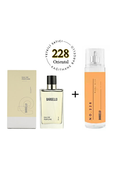 Bargello 228 Kadın Parfüm edp 50 ml Oriental + No:228 Body Mist Kadın 210 ml ...